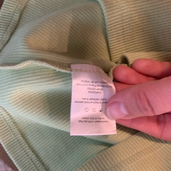 🍁Dolan sheer puff sleeve ribbed blouse, size XS - Picture 6 of 6